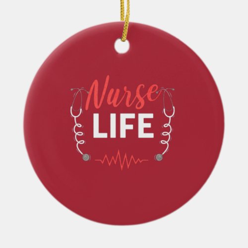 NURSES DAY Nurse Life NURSE WEEK 2023 Women Ceramic Ornament