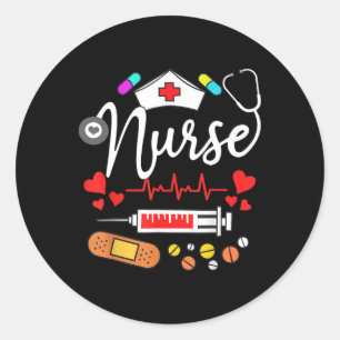Nurse's Day Nurse Life Nurse Week 2025 Womens  Classic Round Sticker
