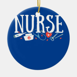 NURSE'S DAY NURSE WEEK Nurse Life Mother Ceramic Ornament