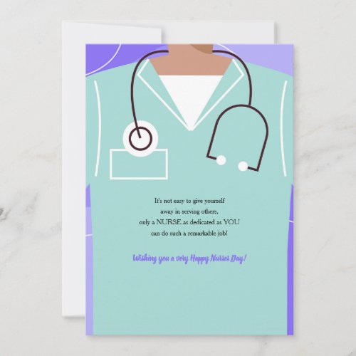 Nurses Day Scrubs Greeting Card