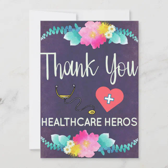 Nurses Day Thank You Card Zazzle 0710