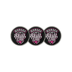 Nurses do it with skill golf ball marker