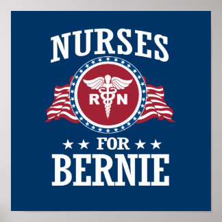 NURSES FOR BERNIE SANDERS POSTER