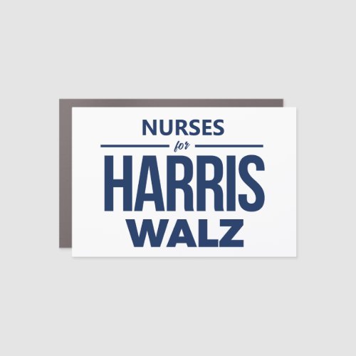 Nurses for Harris Walz Car Magnet