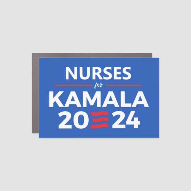 Nurses for Kamala Harris Car Magnet (Front)