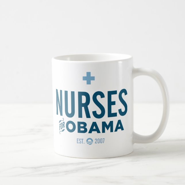 Nurses for Obama Coffee Mug (Right)