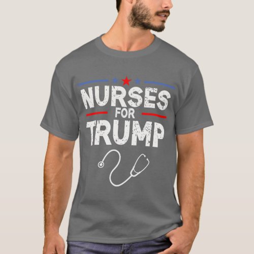 Nurses For Trump 2024 Tee Cute Pro Trump USA Elect