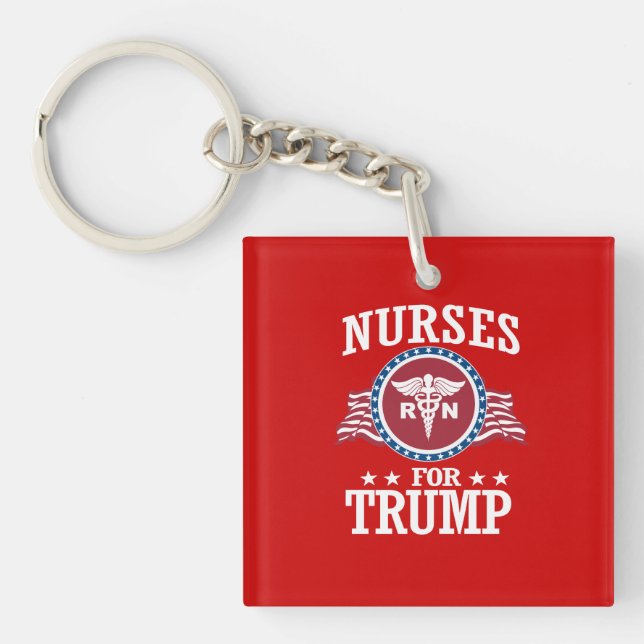 NURSES FOR TRUMP KEYCHAIN (Front)
