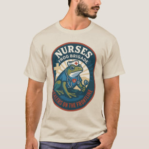 Nurses Frog Brigade – Healers on the Frontline T-Shirt