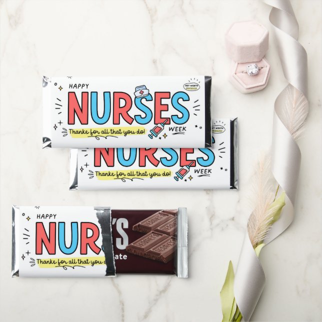 Nurses Gift Chocolate Bar Nurse Appreciation Week (Front)