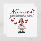 Nurses Give Intensive Care t-shirts and Gifts (Front/Back)