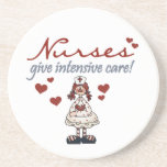 Nurses Give Intensive Care t-shirts and Gifts Drink Coaster