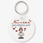 Nurses Give Intensive Care t-shirts and Gifts Keychain