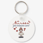 Nurses Give Intensive Care t-shirts and Gifts Keychain