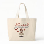 Nurses Give Intensive Care t-shirts and Gifts Large Tote Bag