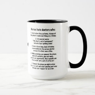 Nurses Hate Doctors Who: List+Personalize Name Mug
