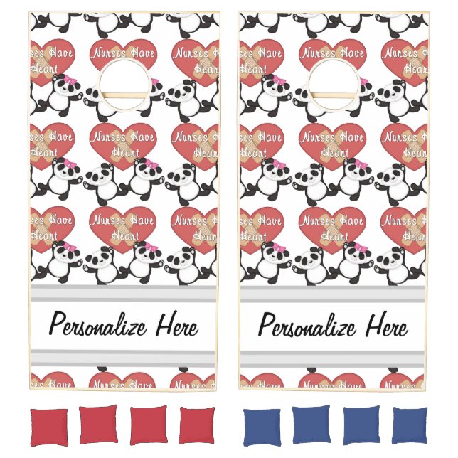 Nurses Have Heart Cornhole Set (Set)