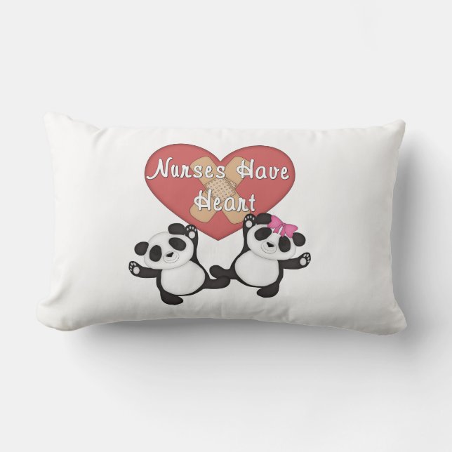 Nurses Have Heart Lumbar Pillow (Front)