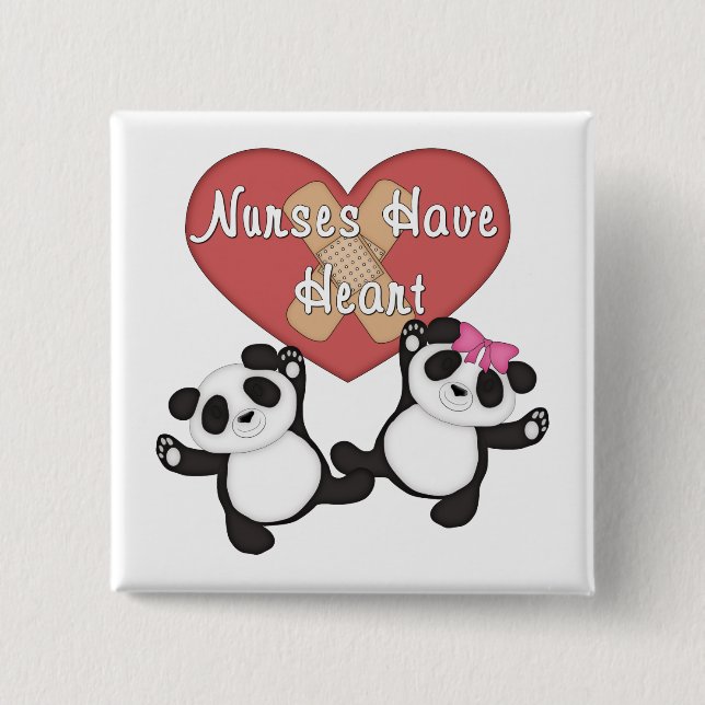 Nurses Have Heart Pinback Button (Front)