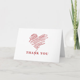 Nurses Heart Symbol Thank You Card