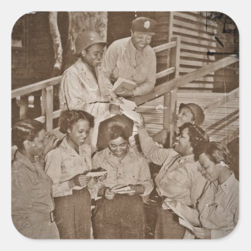 Nurses in the SW Pacific Getting Mail Square Sticker