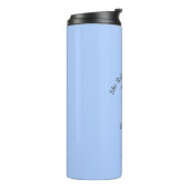 Nurse's Inspirational Pastel Blue Personalized Thermal Tumbler (Rotated Left)