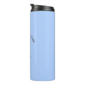 Nurse's Inspirational Pastel Blue Personalized Thermal Tumbler (Rotated Right)