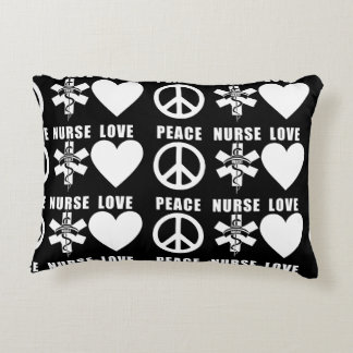 Nurses Love Peace Decorative Pillow