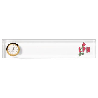 Nurses LPN Rose Desk Name Plate