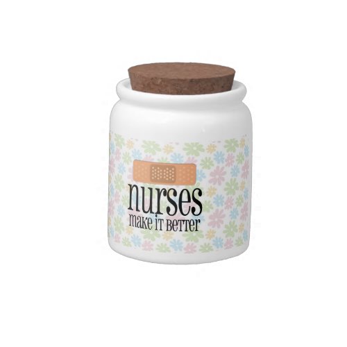 Nurses Make it Better Bandage Candy Jar