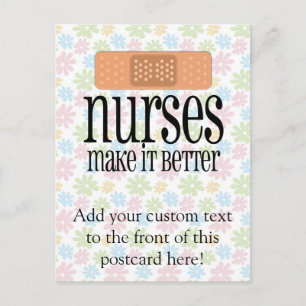 Nurses Make it Better, Bandage Postcard