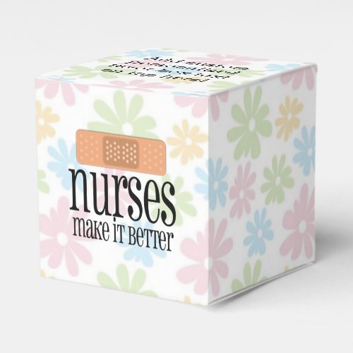Nurses Make it Better Cute Nurse Bandage Favor Boxes