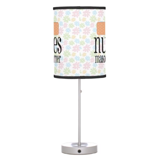 Nurses Make it Better, Cute Nurse Bandage Table Lamp (Back)