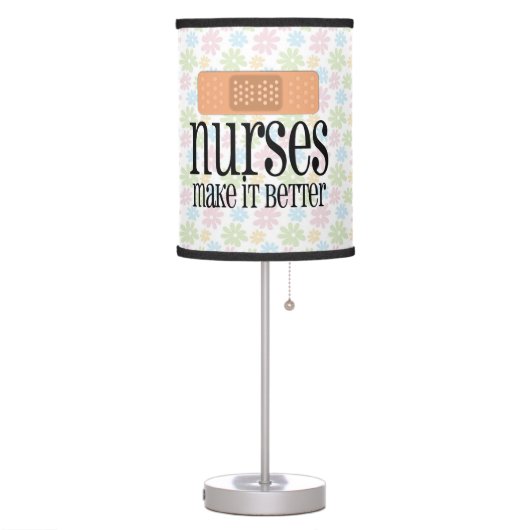 Nurses Make it Better, Cute Nurse Bandage Table Lamp (Left)