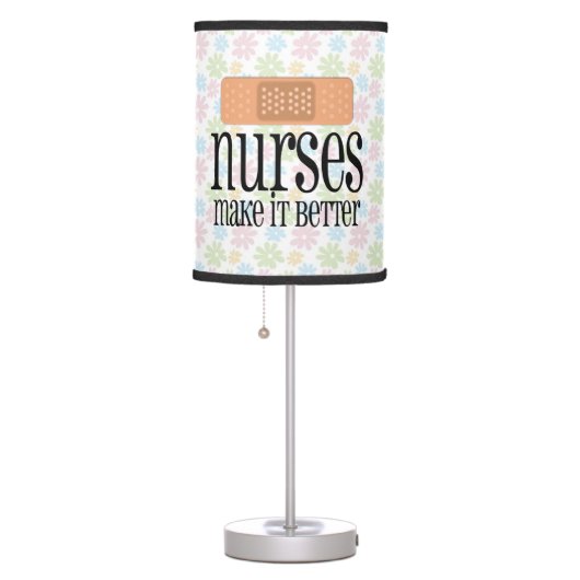 Nurses Make it Better, Cute Nurse Bandage Table Lamp (Right)
