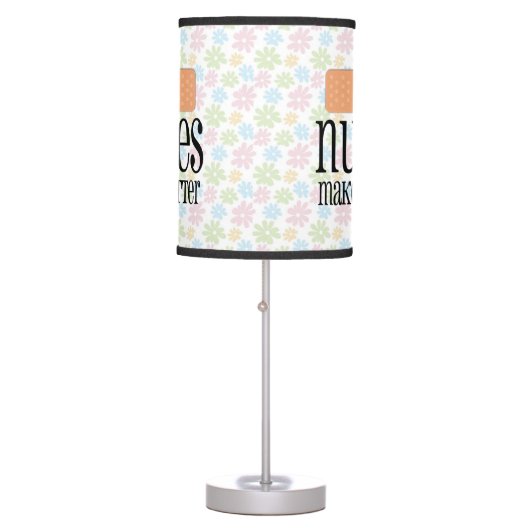 Nurses Make it Better, Cute Nurse Bandage Table Lamp (Front)