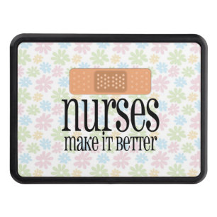 Nurses Make it Better, Cute Nurse Bandage Tow Hitch Cover