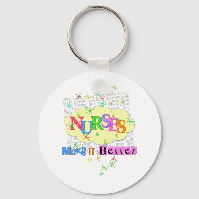 nurses make it better keychain (Front)
