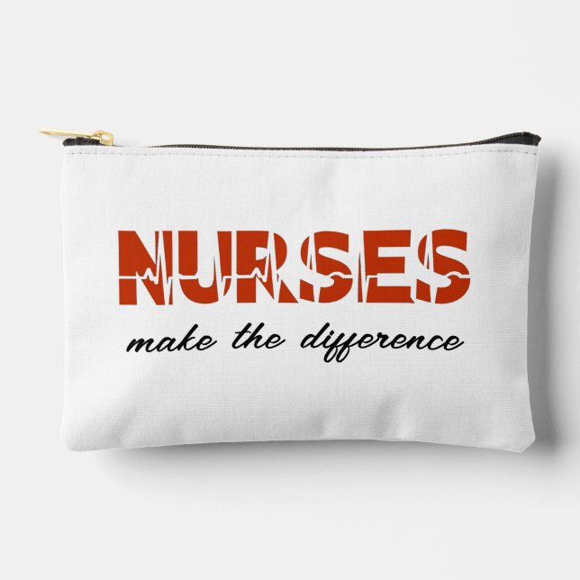 Nurses Make The Difference Accessory Pouch (Front)