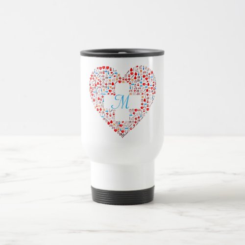 Nurses medical heart collage Dr healthcare  Travel Mug