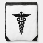 Nurses Medical Symbol Drawstring Bag