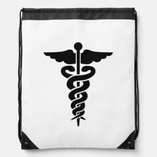 Nurses Medical Symbol Drawstring Bag
