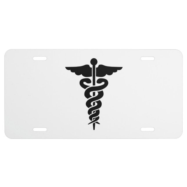 Nurses Medical Symbol License Plate (Front)