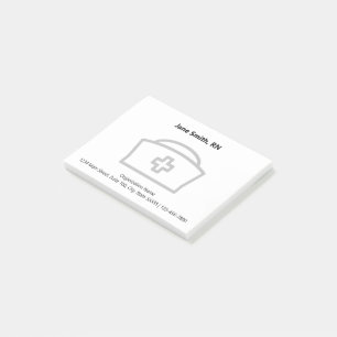 Nurse's Name and Organization Nurse Post-it Notes