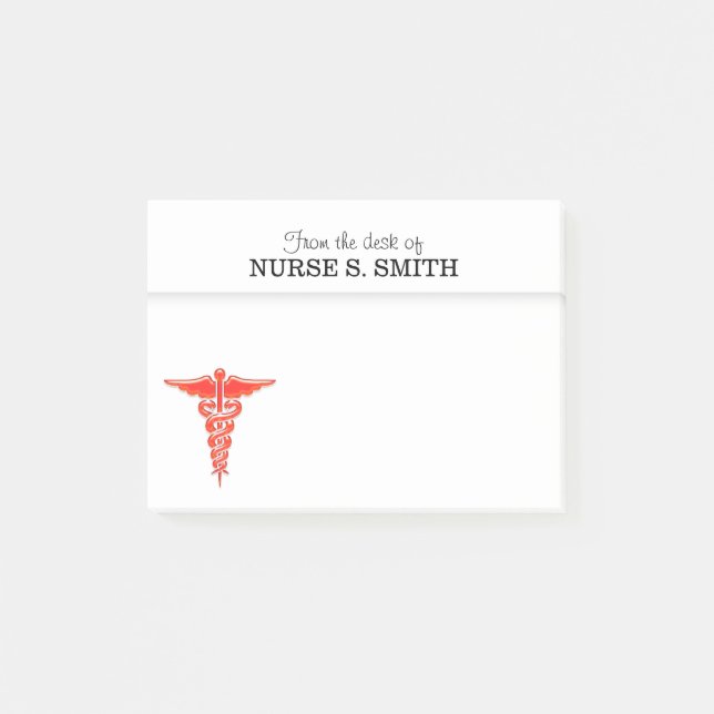 Nurses name desk note organizer (Front)