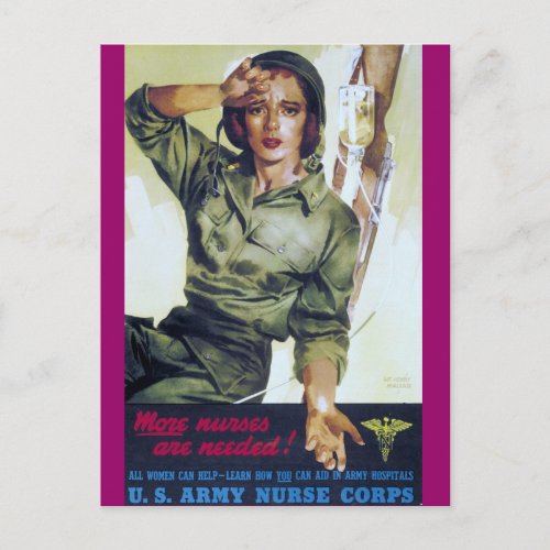 Nurses Needed Recruitment Poster Postcard