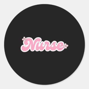 Nurses Nursing Valentines Caregivers February Classic Round Sticker