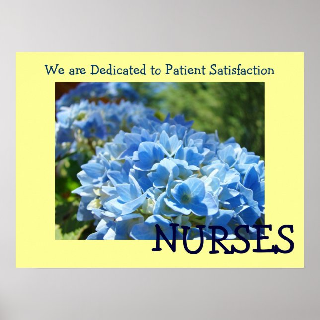 NURSES posters Dedicated to Patient Satisfaction (Front)