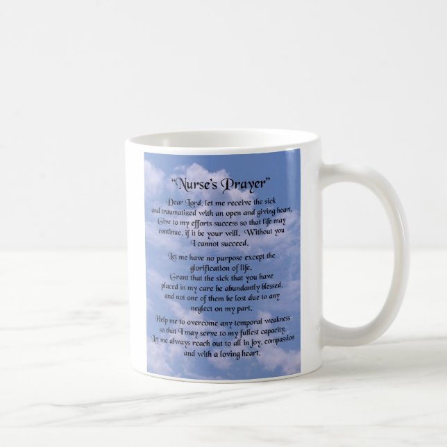 Nurses Prayer Mug (Right)