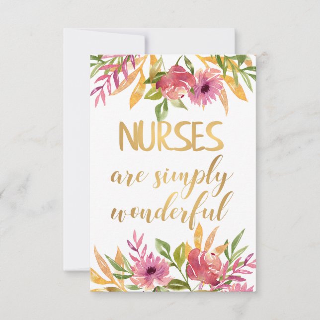 Nurses quote Appreciation Thank you Graduation (Front)